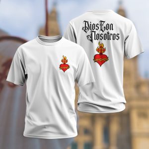 Camiseta Sagrado Corazón Dios Con Nosotros